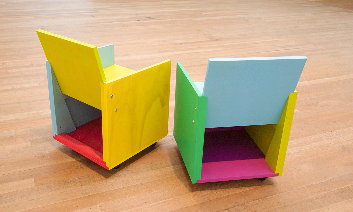 Mary Heilmann - Rietveld Remix #1 & #2 - Hout