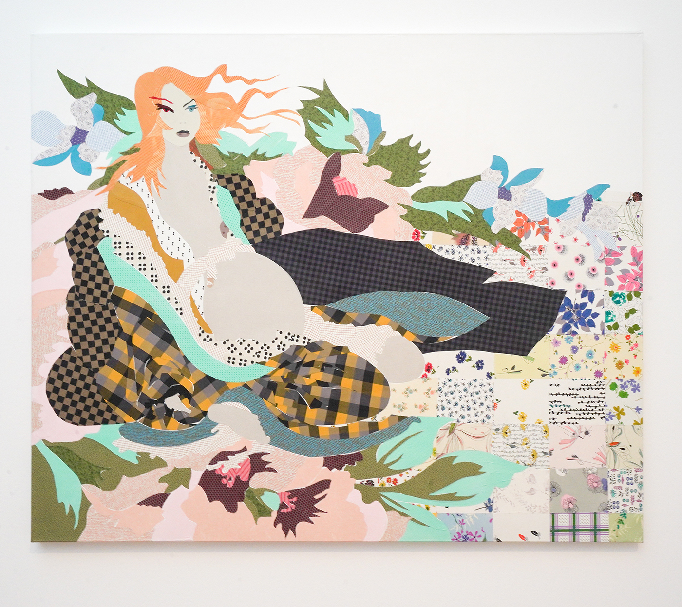 Lara Schnitger - Springtime in Winter - Collage van stof