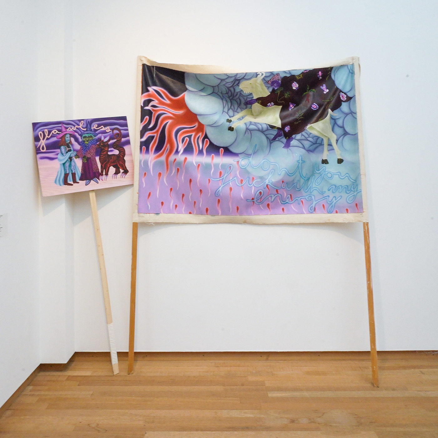 Marleen Rothaus - Flawless & Me The Witch - Olieverf op doek