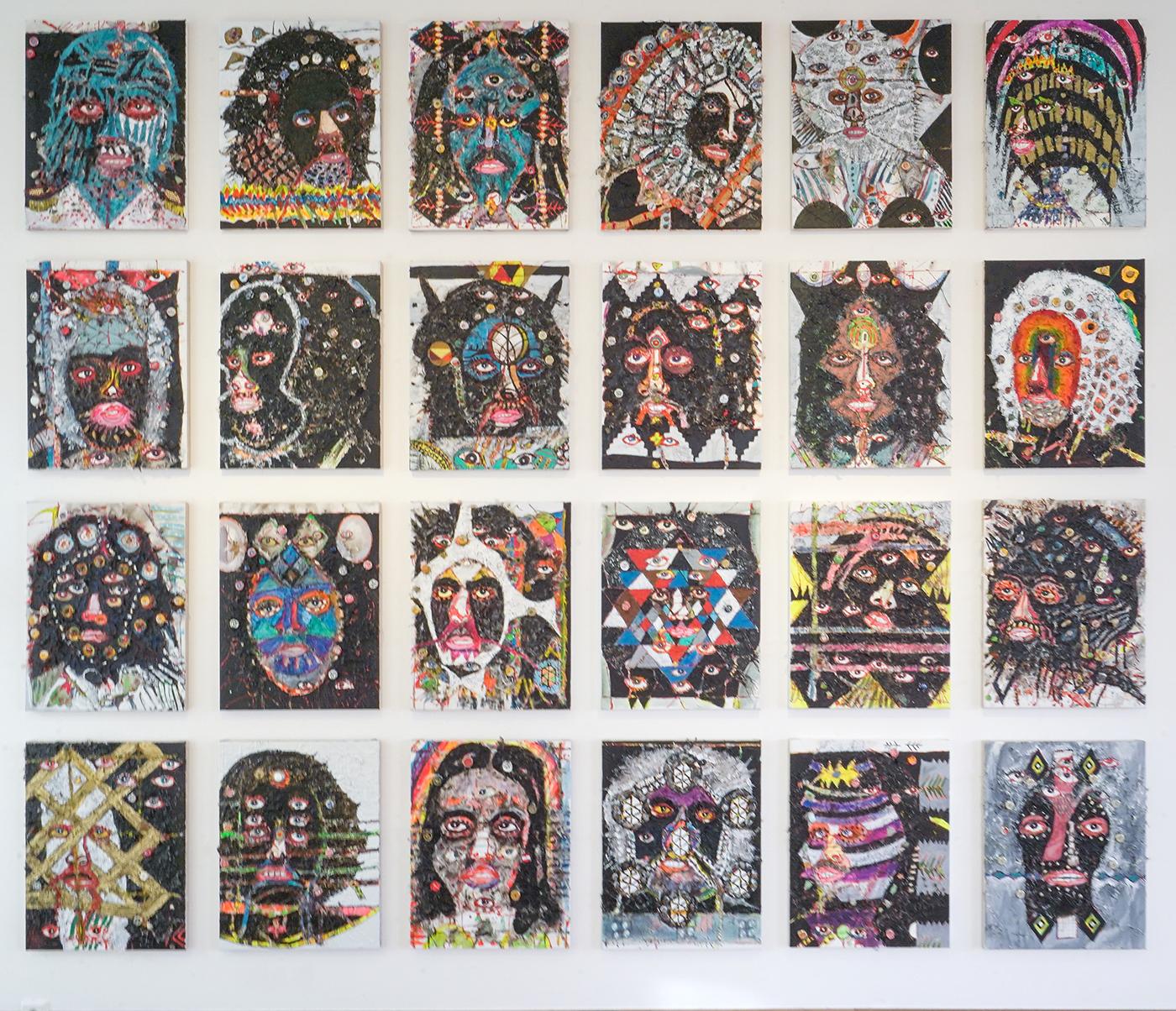 Rik Meijers - Mystical Portraits (48 Paintings) - Mixed Media op doek