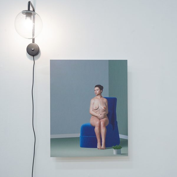 Diana Gheorghiu - 60x75cm UV-print op aluminium en lamp