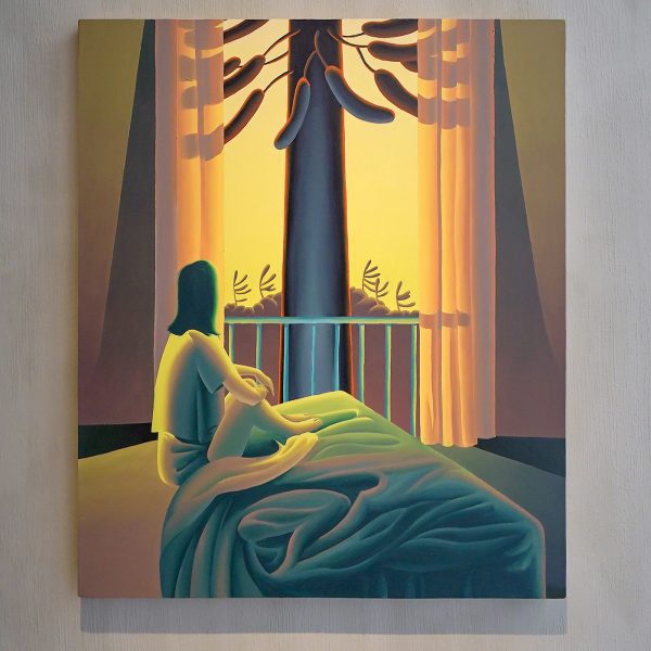 Madeleine Bialke - Black Widow - 102x91cm Olieverf op canvas