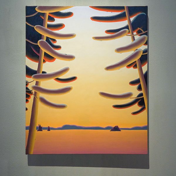 Madeleine Bialke - Double Blind - 56x46cm Olieverf op canvas