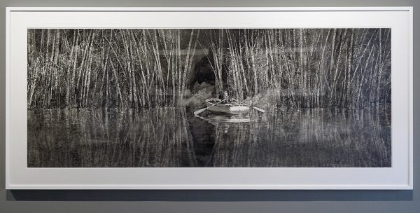 Hans Op de Beeck - The Secret Place - 130x290cm, Zwart en witte waterverf op Arches papier