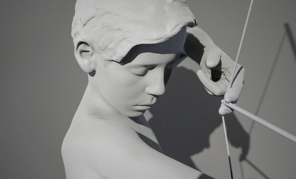 Hans Op de Beeck - Timo - 150x80x50cm, Polyester, staal, hout, gips en coating (detail)