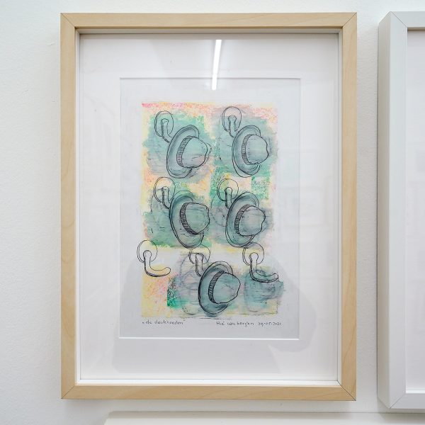 The van Bergen - De deukhoeden - Tekening op papier