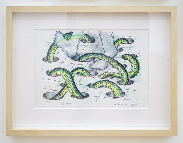 The van Bergen - De gifslangen - Tekening op papier