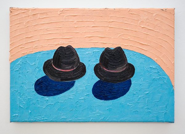 The van Bergen - De hoeden - 35x50cm, Olieverf op canvas