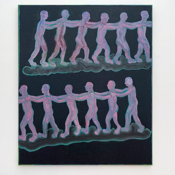 The van Bergen - De stoet - 120x100cm, Olieverf op canvas