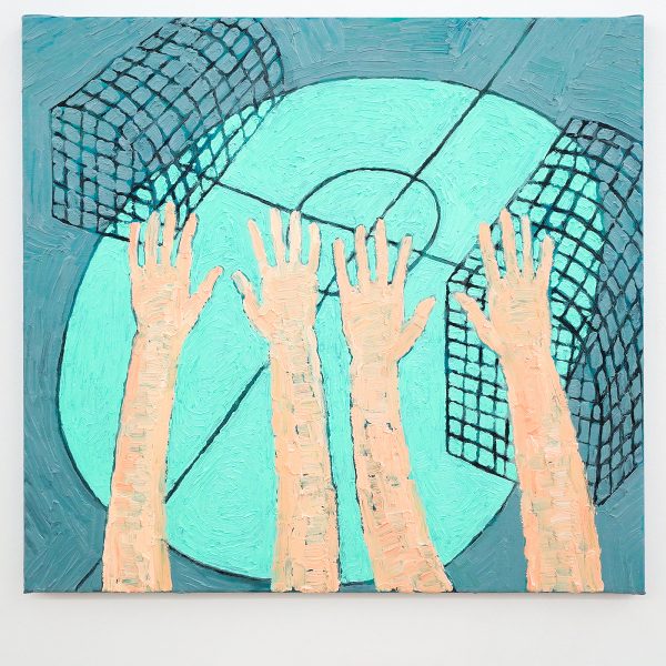 The van Bergen - De supporters - 65x70cm, Olieverf op canvas