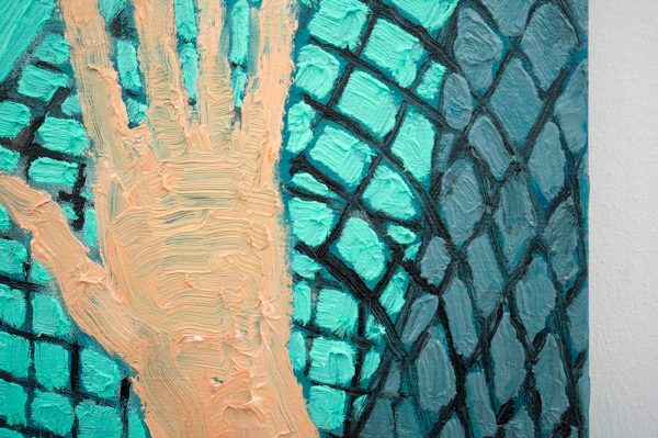 The van Bergen - De supporters - 65x70cm, Olieverf op canvas (detail)