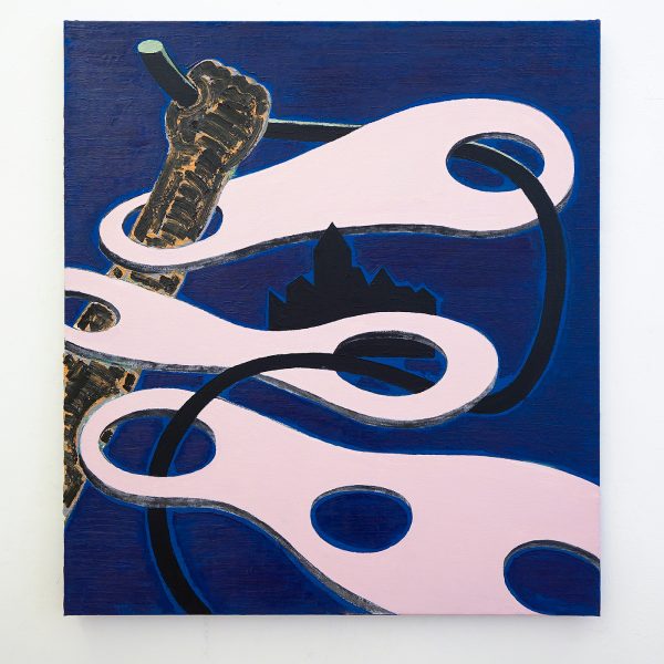 The van Bergen - Het dorp - 100x90cm, Olieverf op canvas