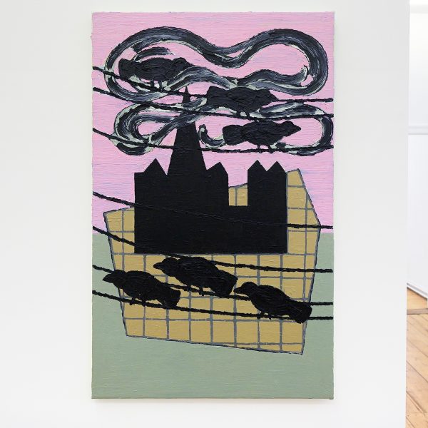 The van Bergen - Het dorp - 80x50cm, Olieverf op canvas