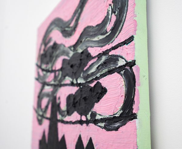 The van Bergen - Het dorp - 80x50cm, Olieverf op canvas (detail)