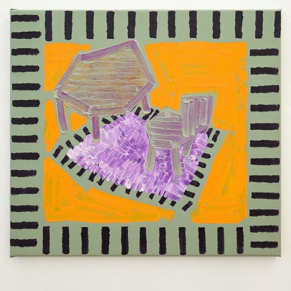 The van Bergen - Het interieur - 50x55cm, Olieverf op canvas