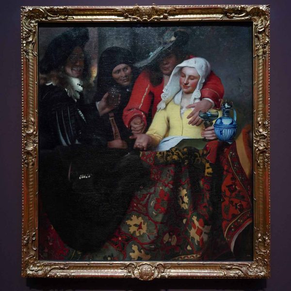 Johannes Vermeer - De koppelaarster - 143x130cm, Olieverf op doek, 1656