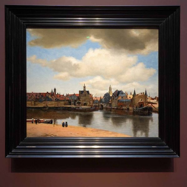 Johannes Vermeer - Gezicht op Delft - 97x116cm, Olieverf op doek, circa 1660-1661
