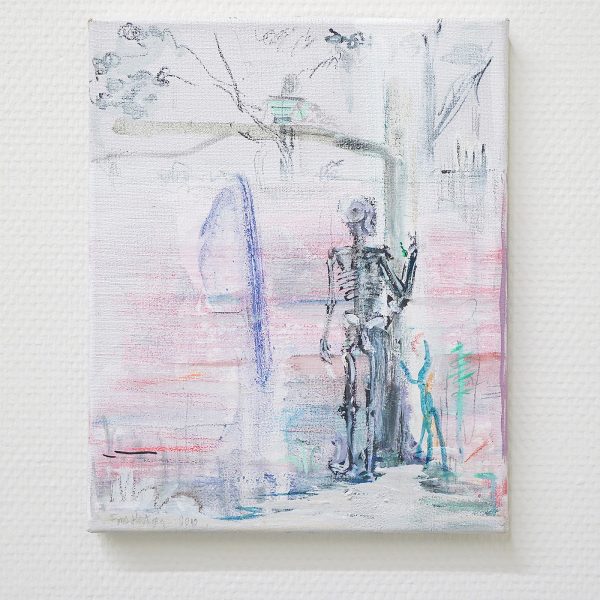 Fons Hoiting - De Nijmoadrische dea - Mixed media op doek