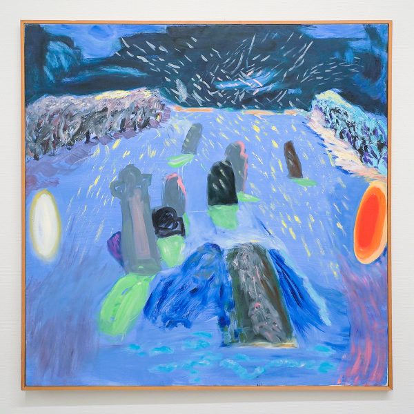 Freark van der Wal - Kerkhof - Olieverf op doek