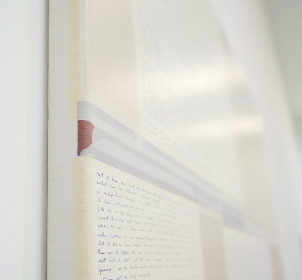 Kees Goudzwaard - Facsimile Rakelings Leven - 180x150cm, Olieverf en zeefdruk op doek (detail)