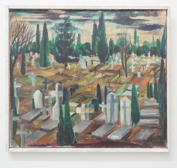 Marijke Stultiens-Theunissen - Kerkhof I - Olieverf op doek