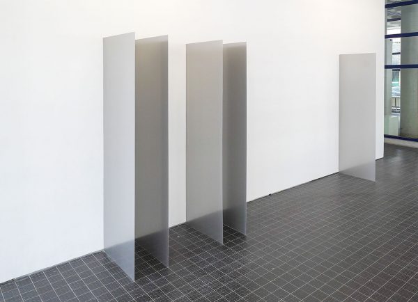 Meta Drcar - Frame Series, work no 12 - 65x200cm Roestvrijstalen platen