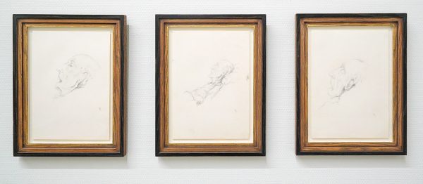 Pieter Knorr - Vader op sterfbed - Potlood op papier