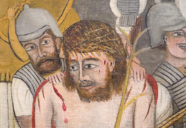 Adalbert Trillhaase - De Bespotting van Christus - Olieverf op doek, 1922 (detail)