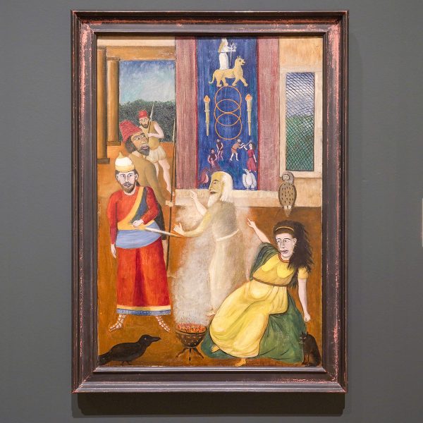 Adalbert Trillhaase - De heks van Endor - Olieverf op doek, circa 1925