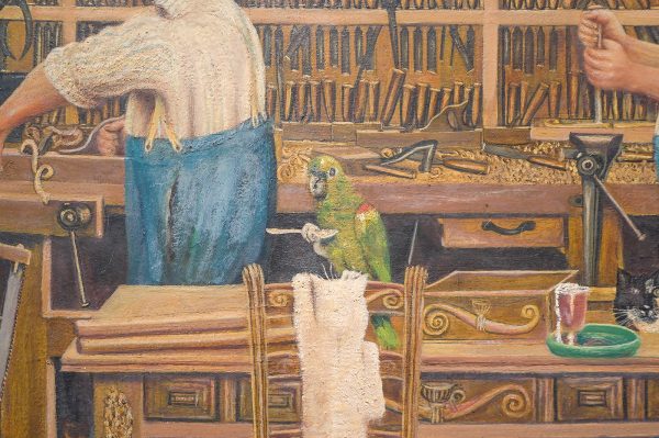 Aloys Sauter - De Buffetkast - Olieverf op doek, 1931 (detail)