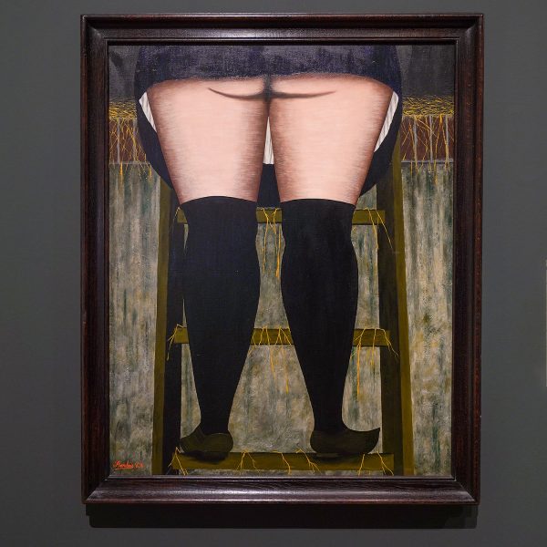 Camille Bombois - De dikke boerin op haar ladder - Olieverf op doek, 1935