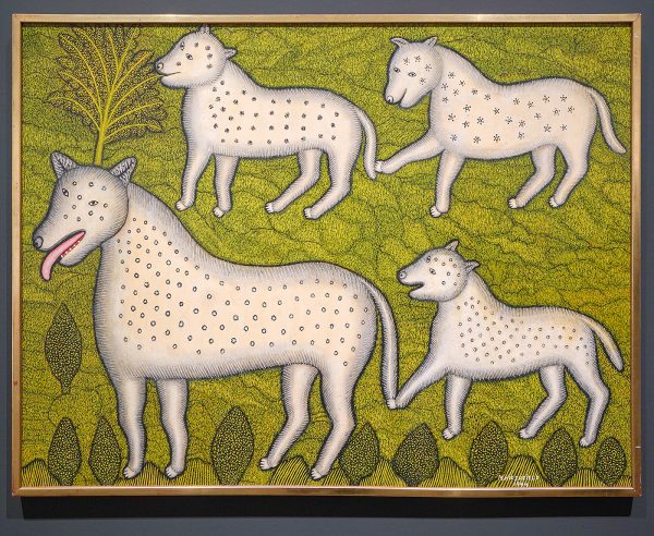 Morris Hirshfield - Hond met pups - Olieverf op doek, 1944