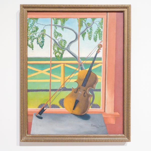 Pedro Cervantez - Viool - Gouache op hardboard, 1934