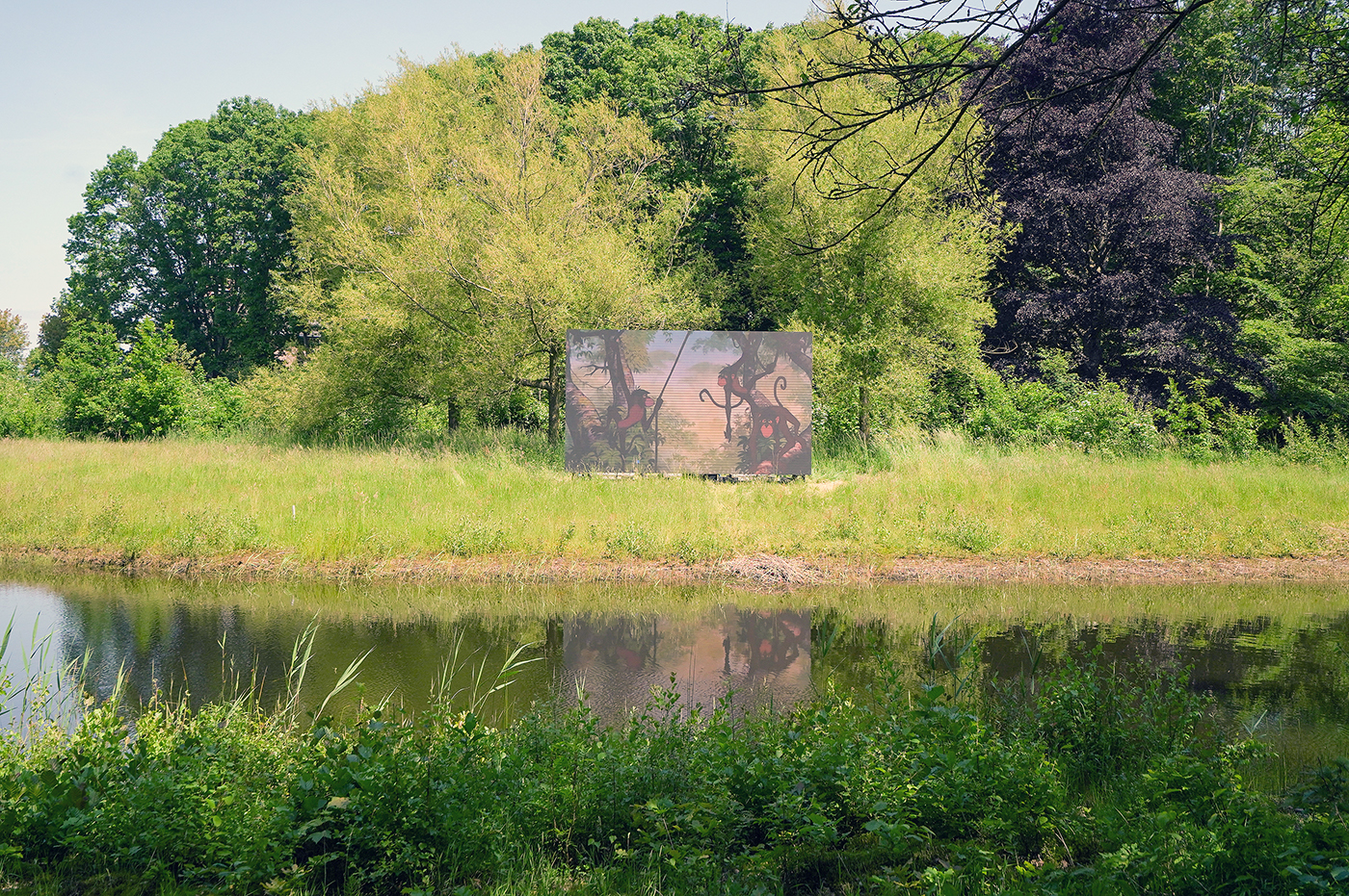 David Claerbout - The Pure Necessity - 30minuten, Enkelkanaals videoprojectie, animatie.