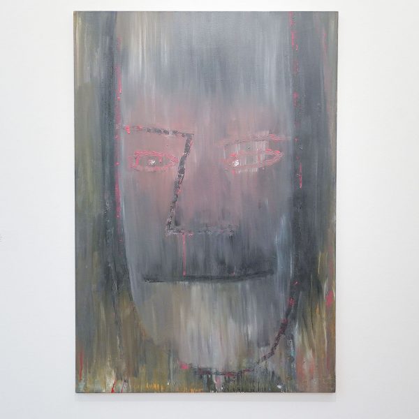 Maarten Ploeg - R1 (Zweefhoofd) - Olieverf op linnen, 1983