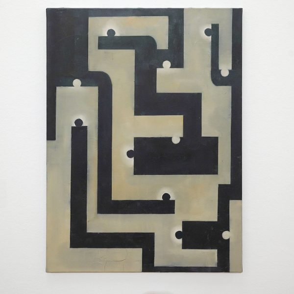 Maarten Ploeg - Stratenplan - Olieverf op doek, 1988