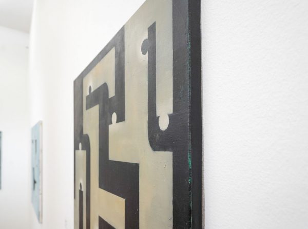 Maarten Ploeg - Stratenplan - Olieverf op doek, 1988 (detail)