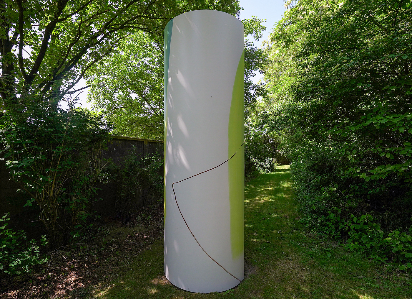 Romee van Oers - Zonder TItel - 350x120cm, Eitempera, gesso en DD-lak op polyesterdoek op houten constructie