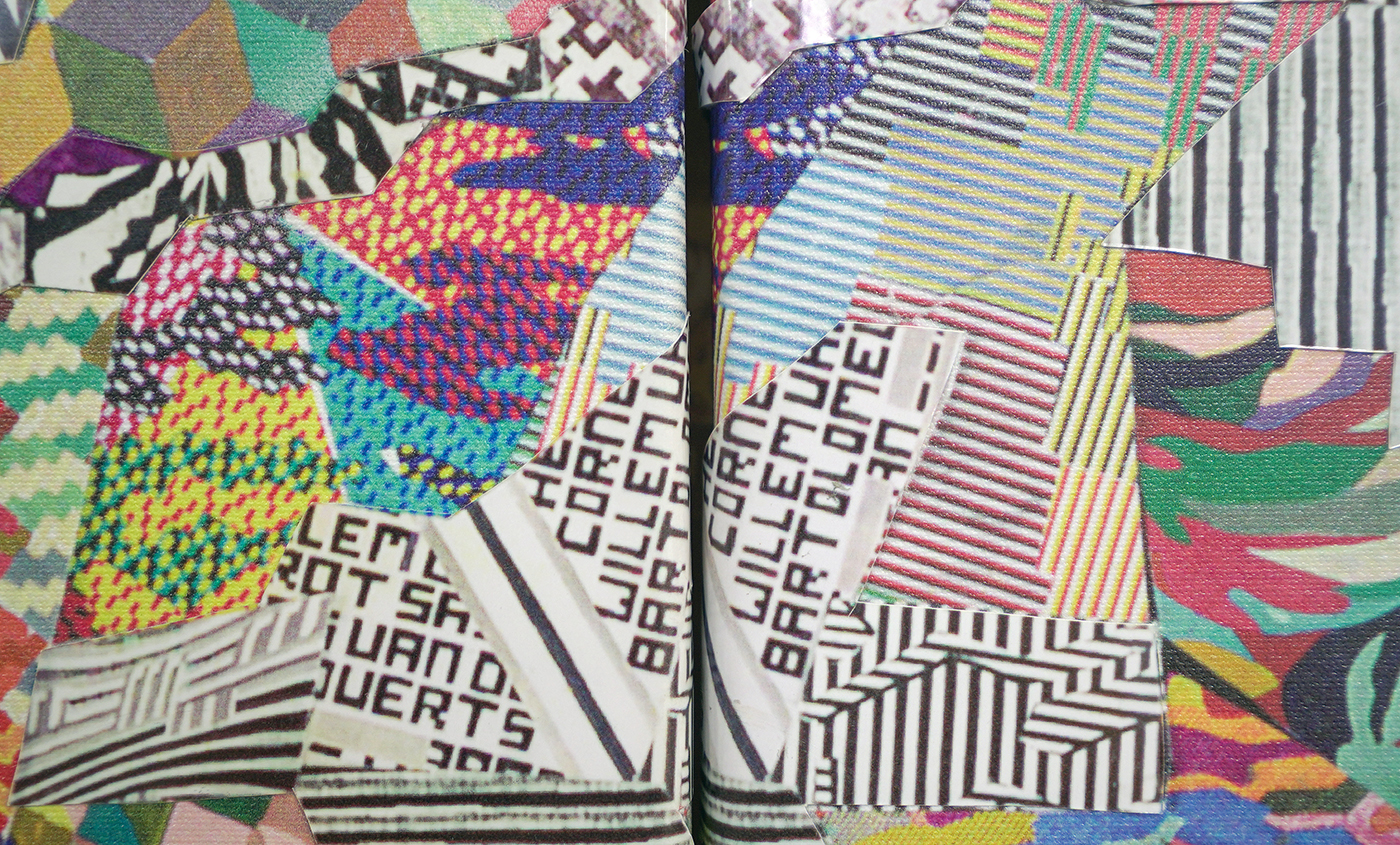 Barbara Broekman - Dagboek - 225x710cm, Collage, geprint canvas en glanzend fotopapier (detail)