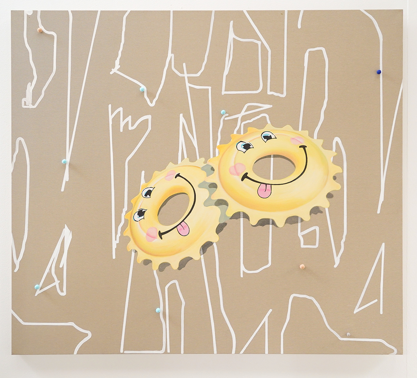 David Rosado - Rock and Rolla - 150x170cm, Acrylverf op canvas zonder primer