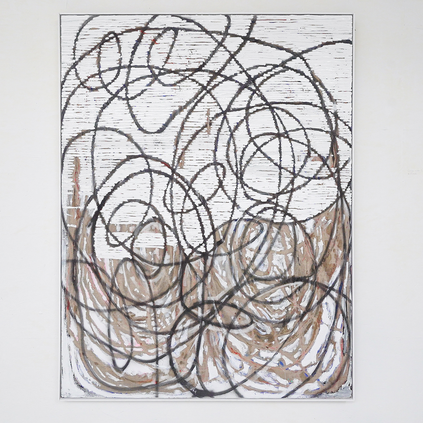 Gijs van Lith - Untitled (Rite) no 1 - 223x153cm, Olieverf en spuitbus op linnen