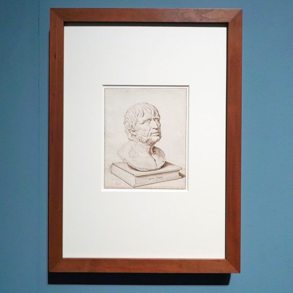 David Bailly - Borstbeeld van Seneca - Pen in bruine inkt op papier, 1624