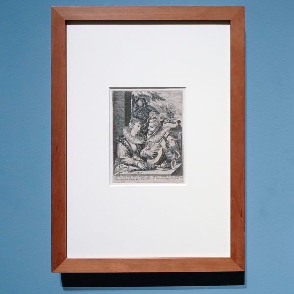 Hendrick Goltzius - Liefdespaar en de Dood - Gravure, 1590-1610