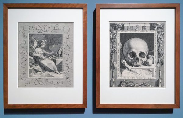 Jan Saenredam naar Abraham Bloeamaert - Vanitas vanitatum et omnia vanitas - Gravure, 1575-1607