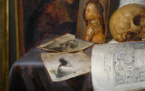 Simon Luttichuys - Vanitasstilleven - Olieverf op paneel, 1645-1646 (detail)