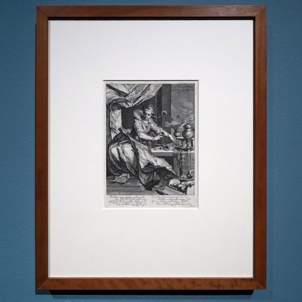 Willem van Swanenburg naar Abraham Bloemaert - Vanitas - Gravure, 1611