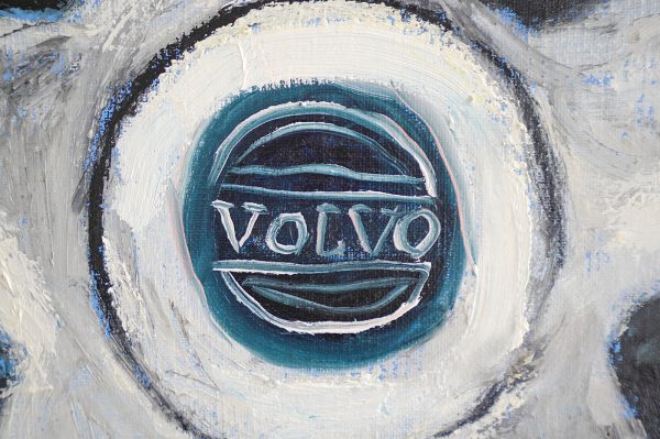 Danielle Hoogendoorn - Volvo band - 165x145cm, Olieverf, acrylverf en oliesticks op linnen (detail)