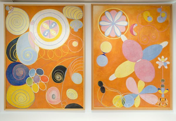 Hilma af Klint - De Tien Grootste, Groep IV nr 3 Jeugd & nr 4 Jeugd - Tempera op papier bevestigd op doek, 1907