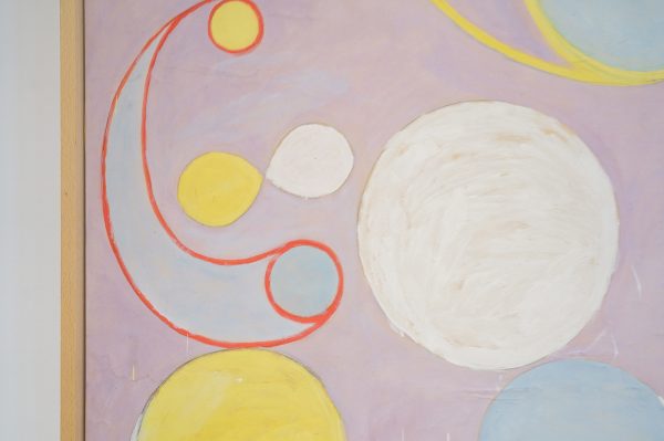 Hilma af Klint - De Tien Grootste, Groep IV nr 7 Volwassenheid & nr 8 Volwassenheid - Tempera op papier bevestigd op doek, 1907 (detail)