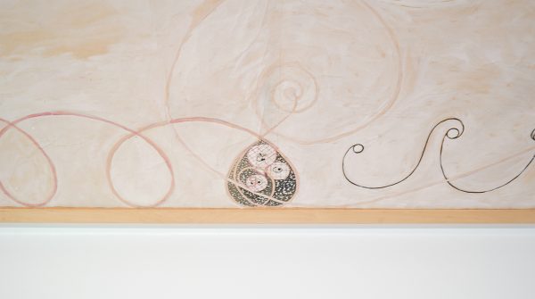 Hilma af Klint - De Tien Grootste, Groep IV nr 9 Ouderdom & nr 10 Ouderdom - Tempera op papier bevestigd op doek, 1907 (detail)
